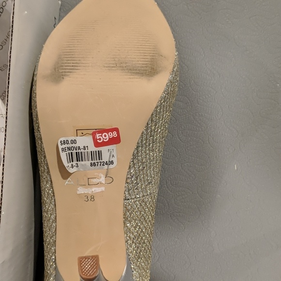 Aldo Sparkly Platform Pumps Size 8 US - Picture 4 of 4